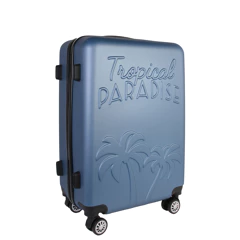 Summer matkalaukkusetti 3-osainen - Valkoinen/Sininen/Musta sininen laukku vinosti edestä