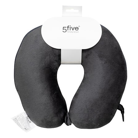 TravelRest ergonominen harmaa niskatyyny tuotekortti paikallaan