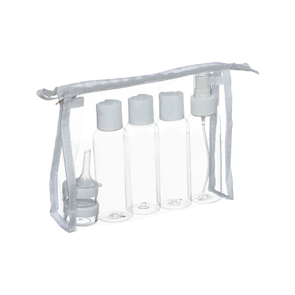 Matkapakkaussetti 7-osainen - läpinäkyvä