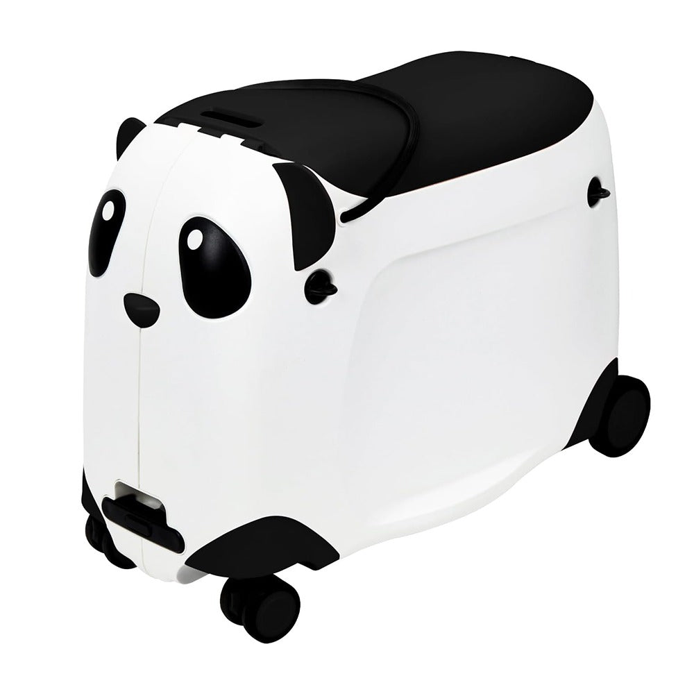 Musta-valkoinen Panda päällä istuttava lasten matkalaukku