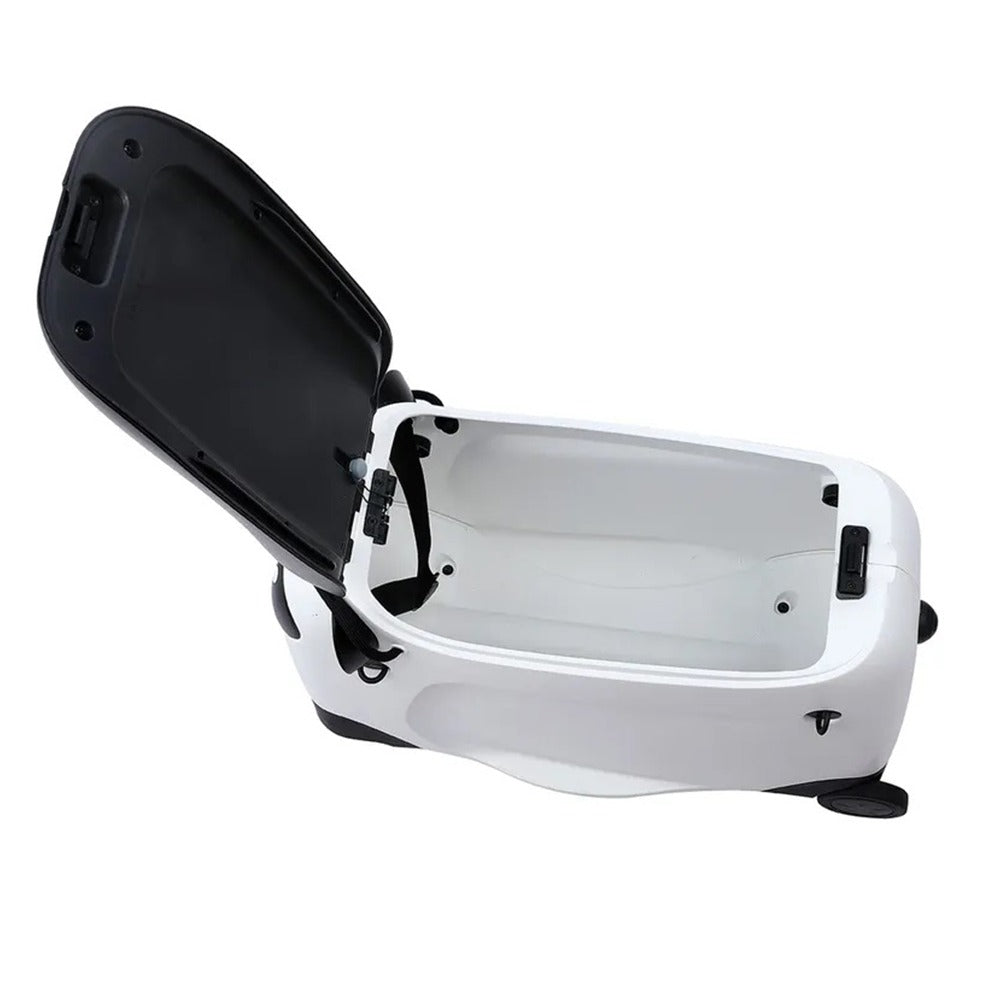 Panda istuttava lasten matkalaukku