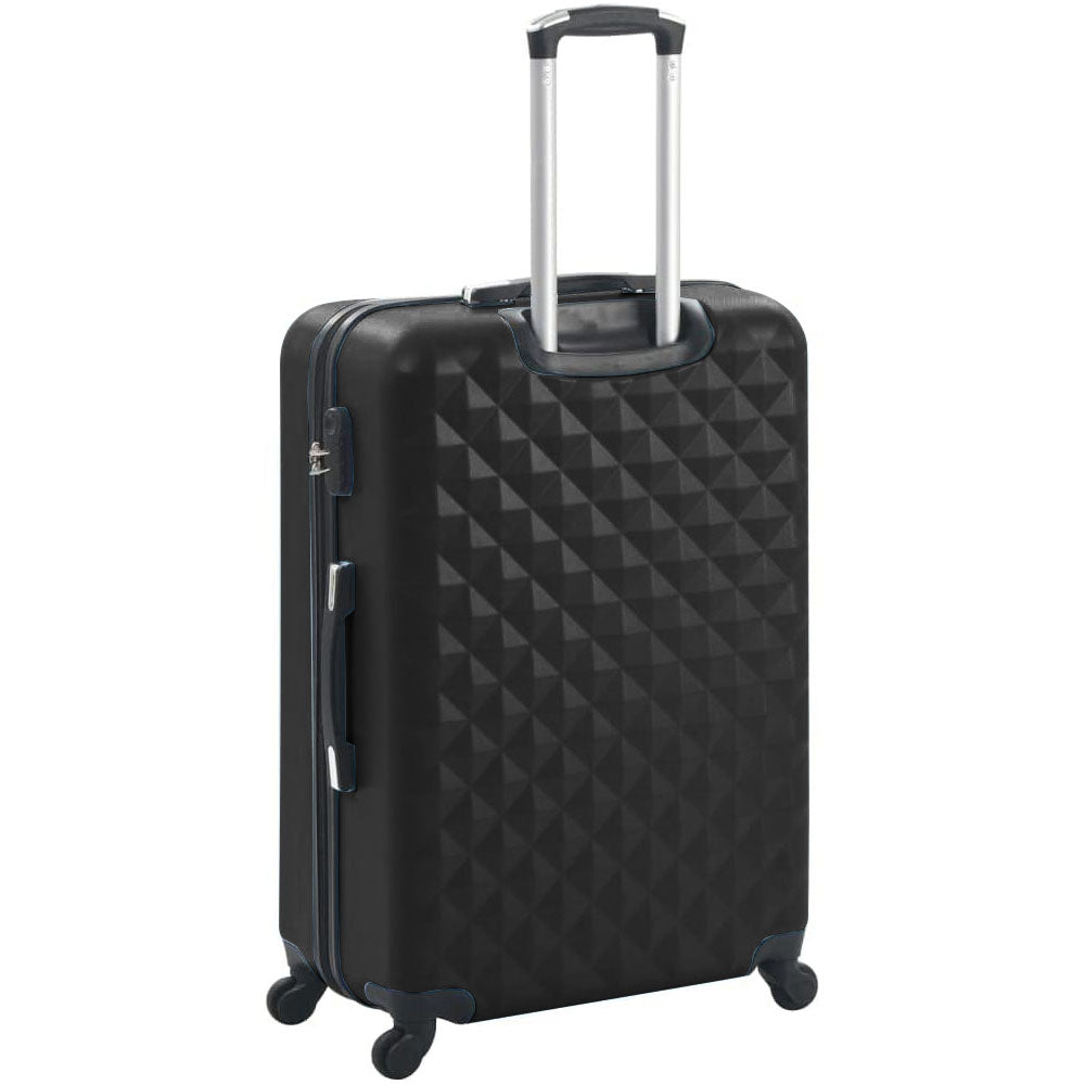 Premium matkalaukkusetti kosmetiikkalaukulla - musta